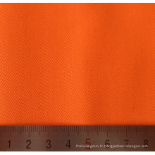 Tissus en sergé de coton Polyester orange